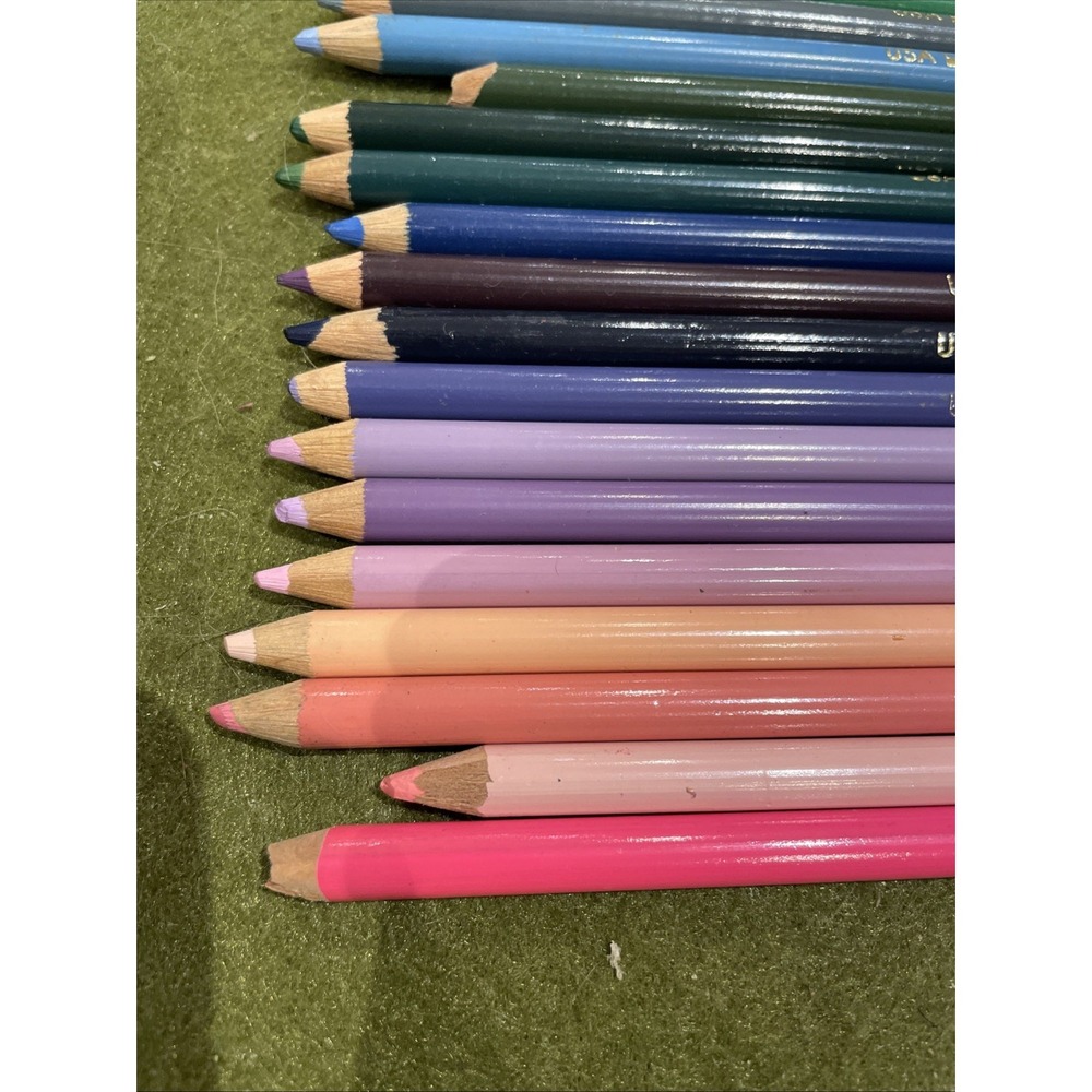 Lot Of 38 Prismacolor Scholar Used Colored Pencils Vintage Berol
